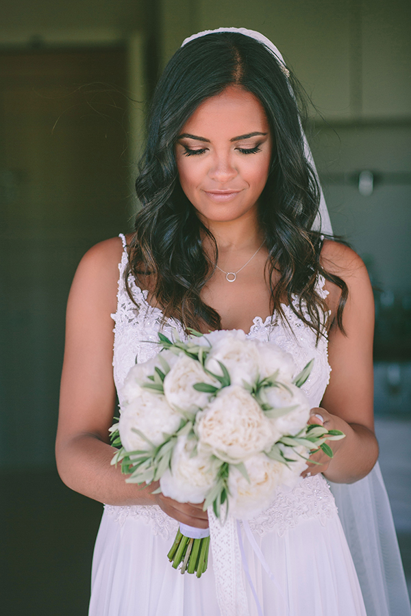 Long hair bridal style