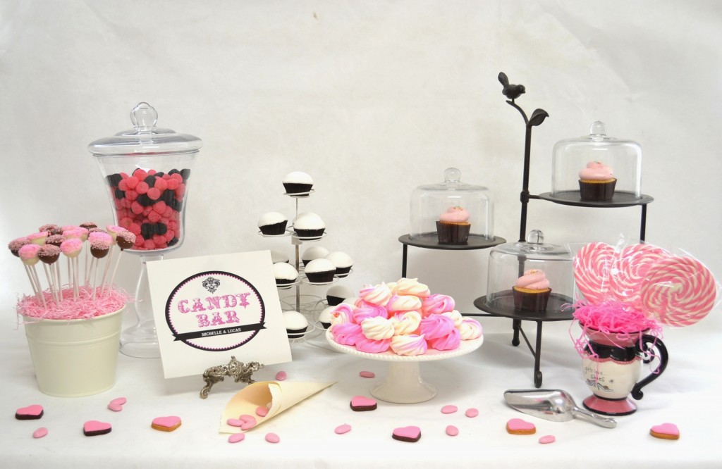 Girly Candy Bar Pink and Black