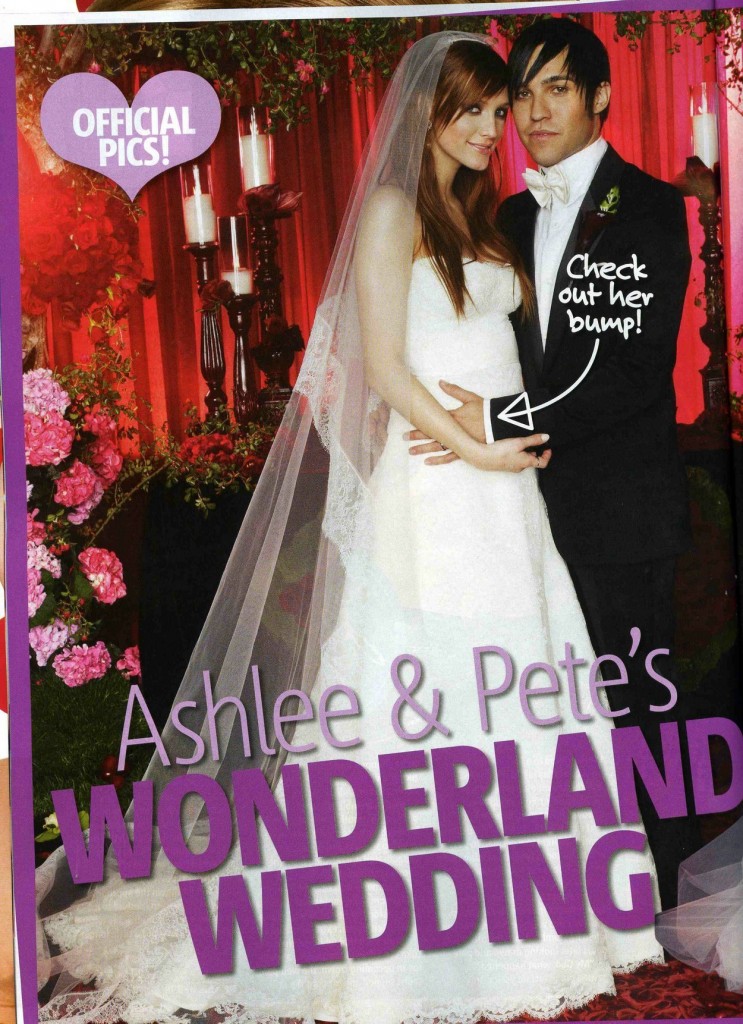 Ashlee Simpson pregnant bride