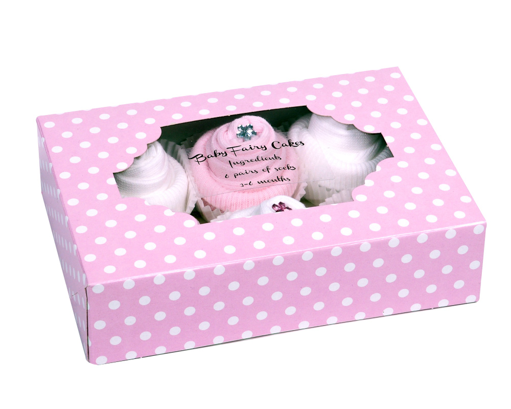 Cupcake Socks Baby Girl Gift Box - Pink 1