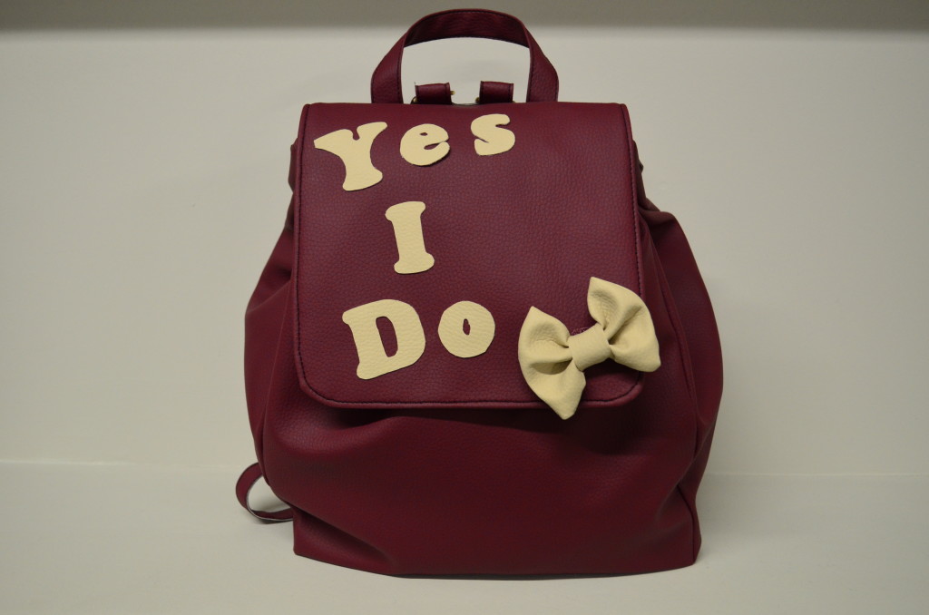Yes I Do Tailor Made backpack με την υπογραφή της φιογκένιας (γλυκιάς μαμάς) Elissavet Mavrogenni.