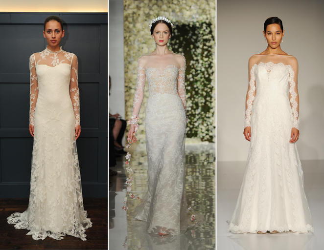 Yes I do wedding trends sheer sleeves -hints of lace 2015 1