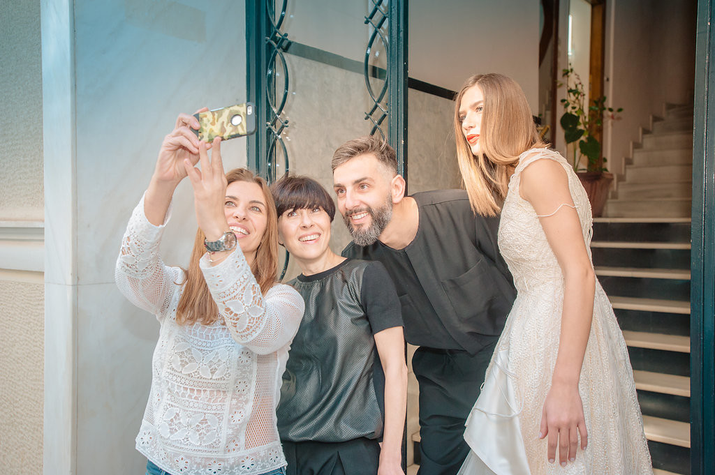 Backstage @ MAC photoshooting. Η Έλια Κεντρωτά, με την Αλεξάνδρα Σπυριδοπούλου, τον Σωτήρη Γεωργίου και την Ευαγγελία Κουταλίδου!