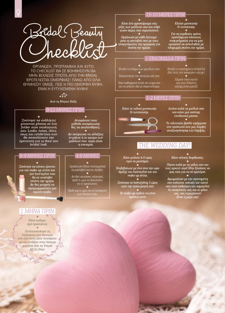 BEAUTY CHECKLIST