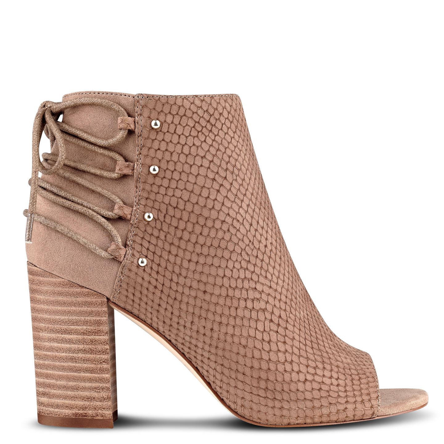 9. Beige peep-toe ankle boot, NINE WEST, HARALAS WOMAN.