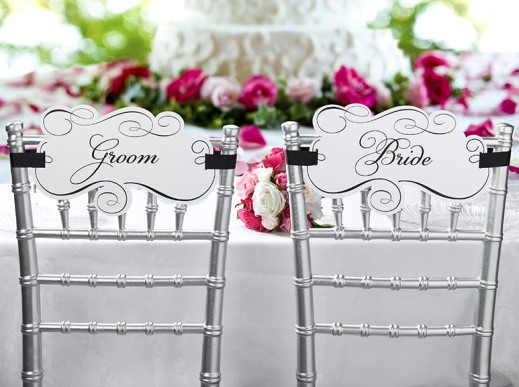 Bride & Groom chairs