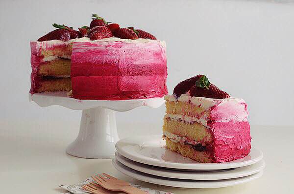 Γαμήλια τούρτα με ombre effect για να τη φτιάξεις μόνη σου! #CoolArtisan