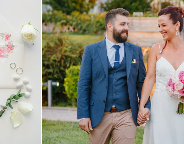 Βιολέτα & Σταύρος: Κλασικός γάμος με τολμηρές πινελιές χρώματος