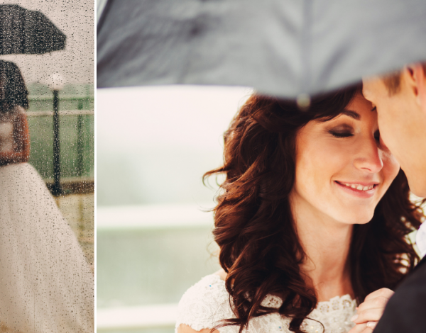 Γάμος και βροχή; 8 Tips για να αντιμετωπίσεις ένα γάμο on a rainy day!