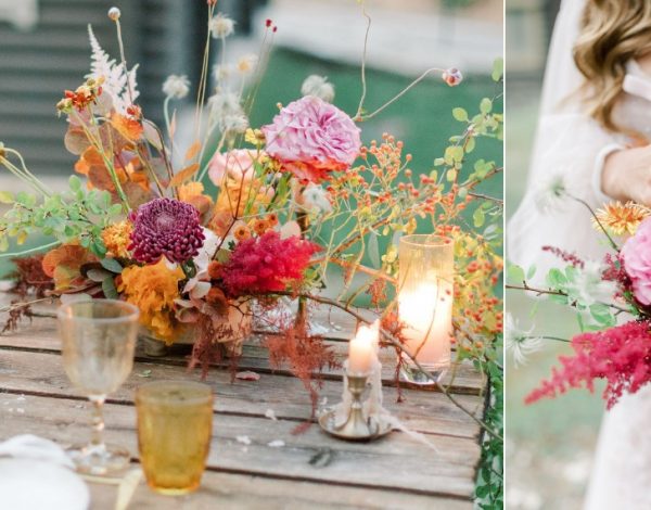 The idyllic fall wedding scenery by Jim Labraco Floral Arts