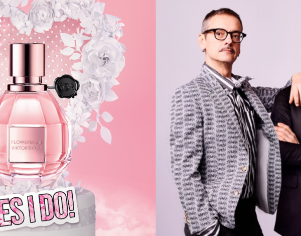 It's your wedding day!  Ντυθείτε με το ροζ πέπλο του Flowerbomb του οίκου Viktor & Rolf