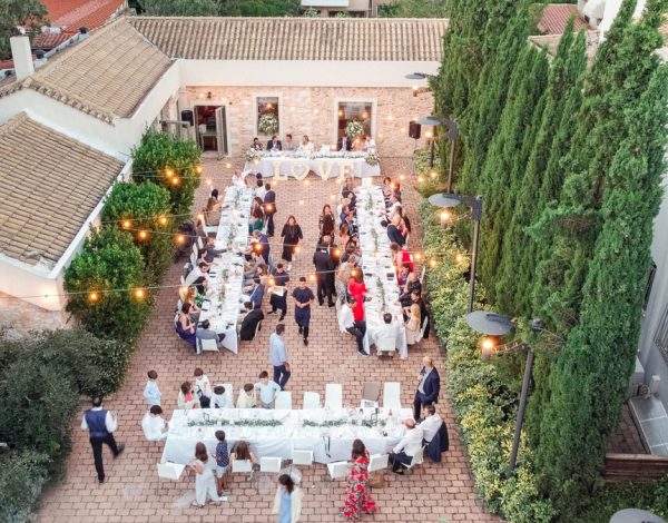 Italian style wedding dinner στη Μεσογειακή Αυλή!