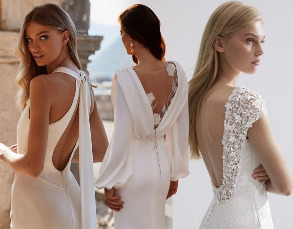 The open back effect | 10 νυφικά με ανοιχτή πλάτη για ένα chic & feminine touch στο bridal look σας