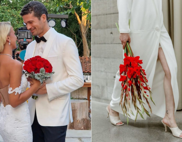 Η Τζένη Μελιτά και η red passion νυφική της ανθοδέσμη εμπνέουν τις brides-to-be του χειμώνα!