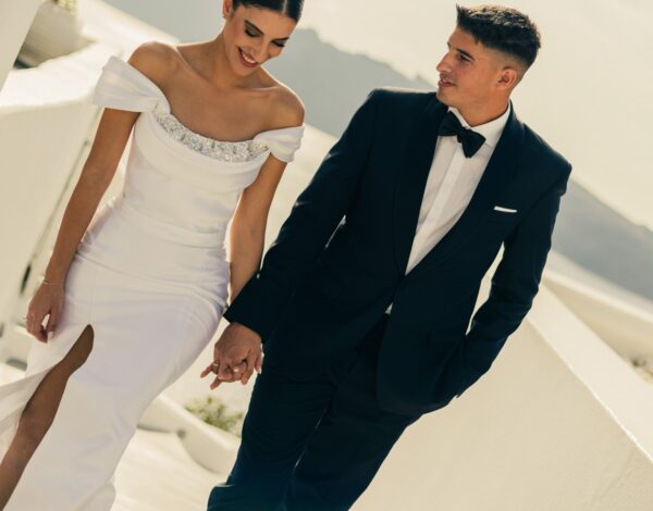 True Story by Denise Eleftheriou | Ένας ρομαντικός γάμος & ένα glam chic νυφικό που εντυπωσιάζει σε κάθε λεπτομέρεια