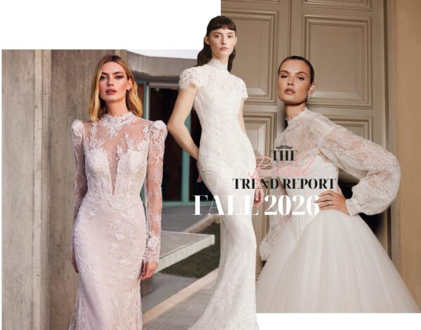 The Bridal Trend Report Fall 2026 | Highneck νυφικά για ρετρό εμφανίσεις με έμπνευση από τη βικτοριανή εποχή